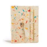Lokta Mixed Colour Cotton Notebook  Medium (15x12cm)  45 Leaves