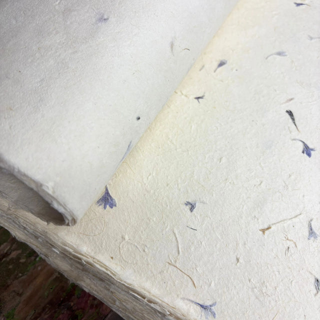 Lokta Craft & Wrapping Paper 51x76cm  Cornflower Petal