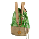 All Natural Backpack - Green Stonewash - Tree of Life