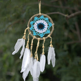 Pastel Blue Macram Dream Catcher 12cm (asst colours)