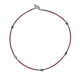 Nepalese Extra Fine Gem Necklace - Pink Coral & Turquoise Beads