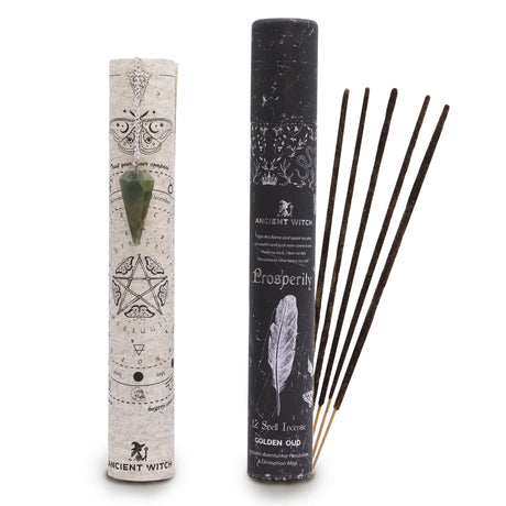 Ancient Witch Spell Incense - Prosperity - Aventurine Pendulum