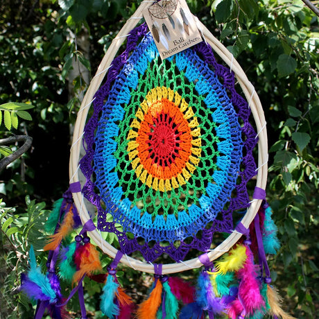 Bali Dream Catchers - Large Multi Teardrop
