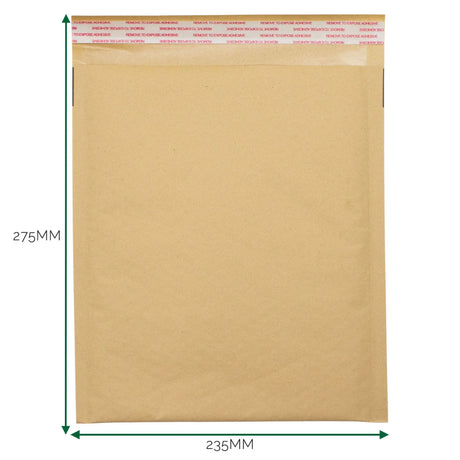 Kraft Padded Bubble Envelope (235x275+40mm)