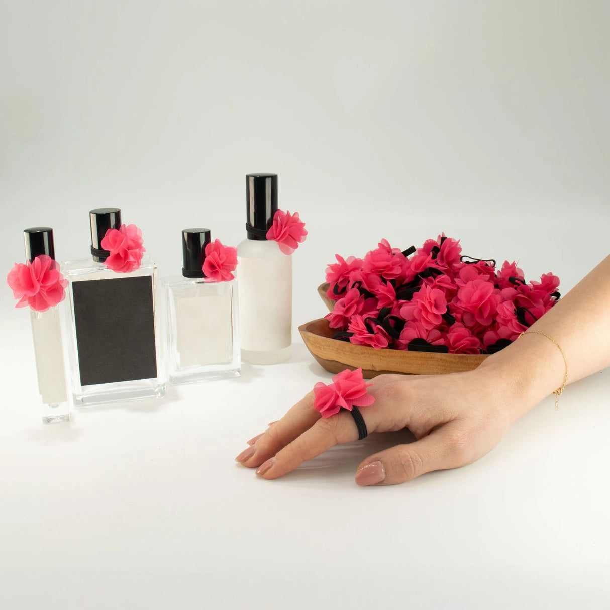 Fragrance Chiffon Diffuser Rings - Pink
