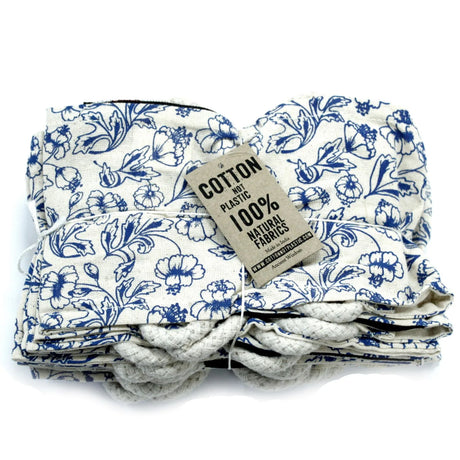 Cotton Wheat Bag with Rope Handles - Floral Patterns