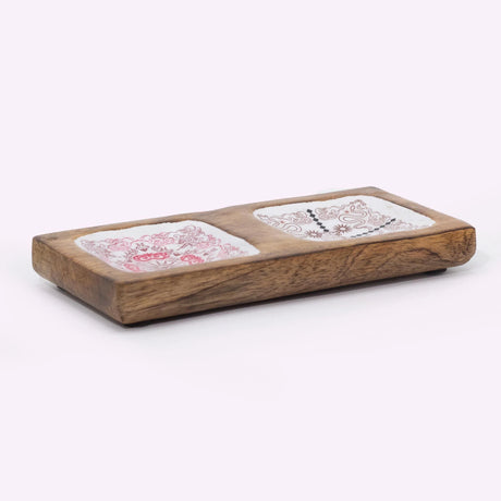 Hop Hare Enameled Double Trinket Tray - Cupid & Lion