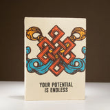 Lokta Inspiration Notebook  Your Potential  Large (21x15cm)  45 Leaves  Includes Bookmark