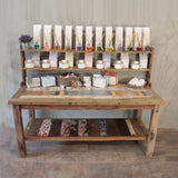 A&C 2.2m Standard Table with top shelf