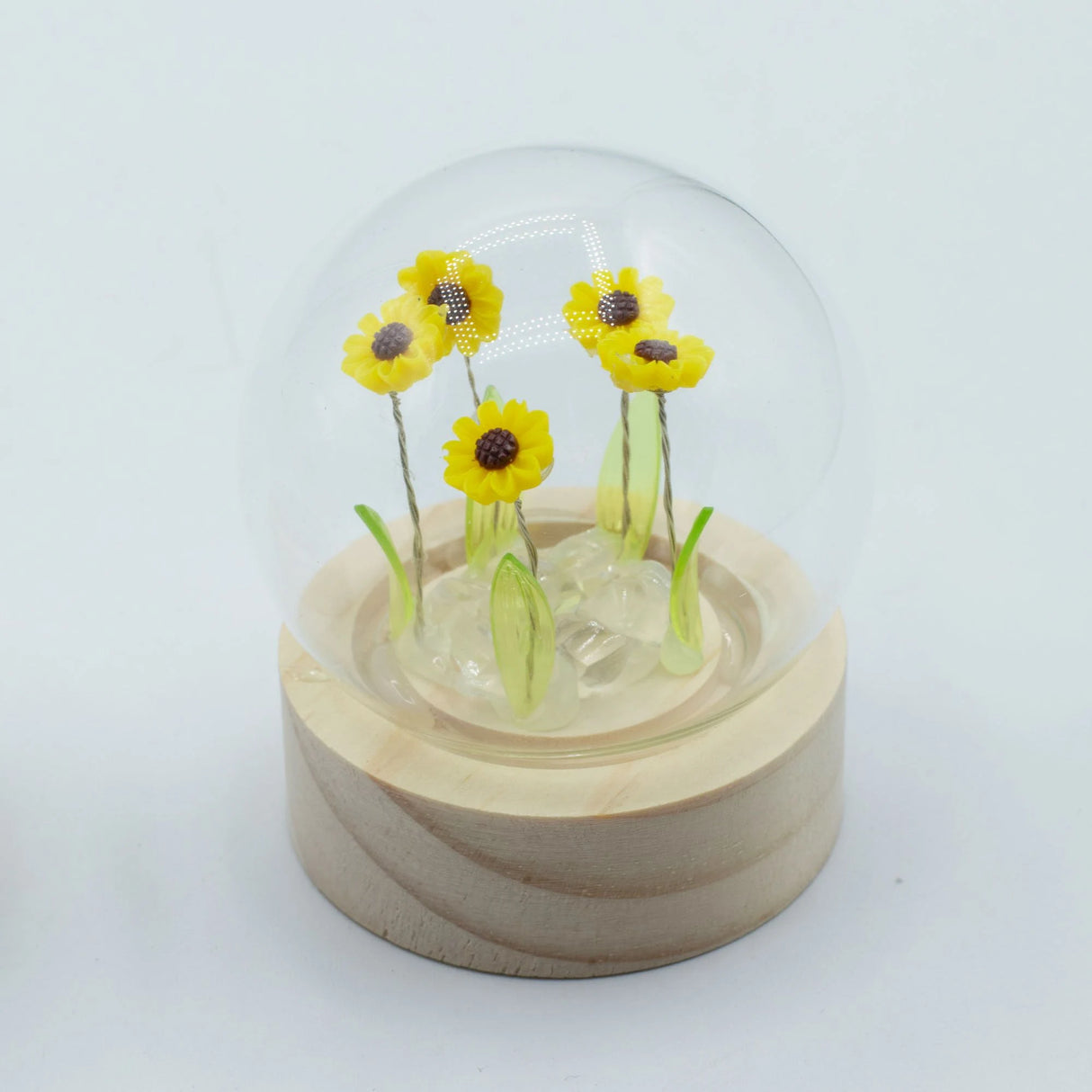 Floral Glow Garden Dome - 5 Sunflowers - LED Battery