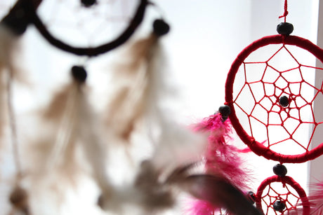 Bali Dreamcatchers - Large Round - Turq/Pink/Purp