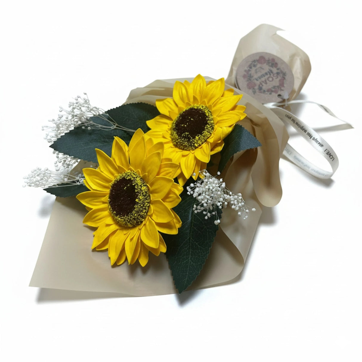 Soap Flower - Two Sunflower Bouquet