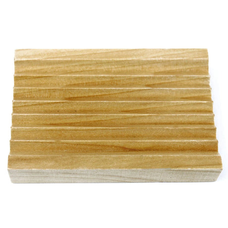 Hemu Wood Soap Dish - Groovy