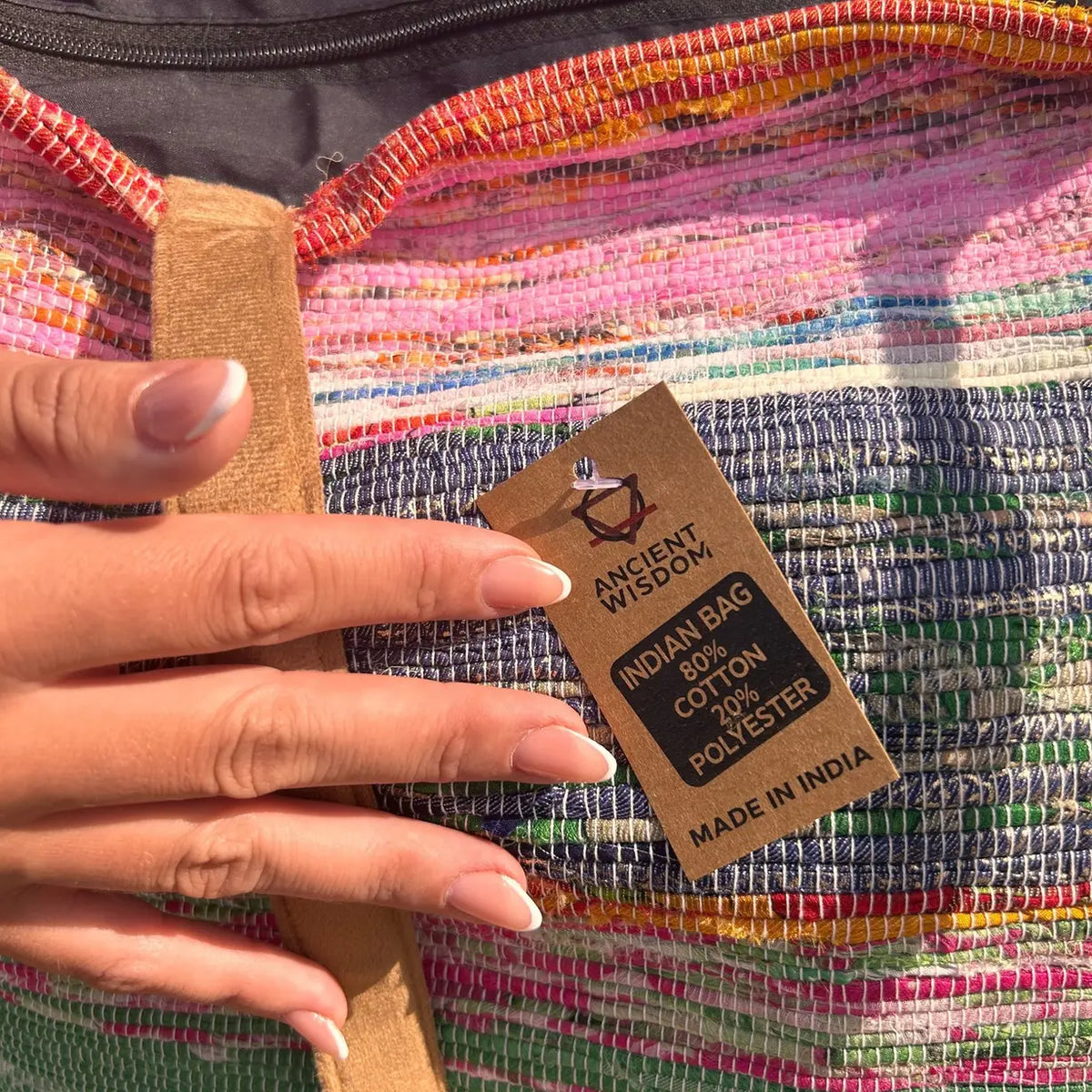 Recycled Big Rug Bag - Shades of Dusk