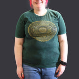 Nomad Sari Stonewashed Cotton T-Shirt  Mandala  Green  XL