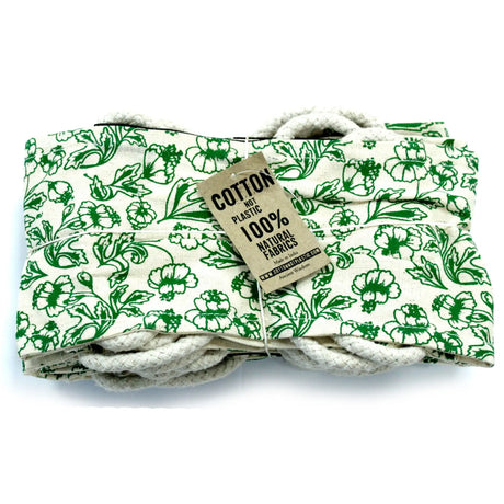 Cotton Wheat Bag with Rope Handles - Floral Patterns