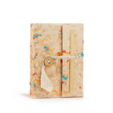 Lokta Mixed Colour Cotton Notebook  Mini (12x8cm)  40 Leaves