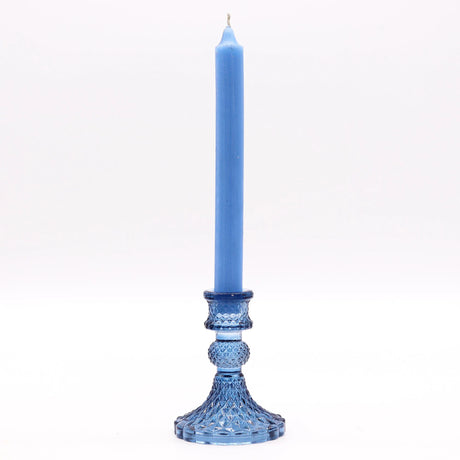 Vintage Dinner Candle Holder - Royal Blue
