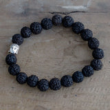 Rudraksha Buddah Bangle Mala - Dark
