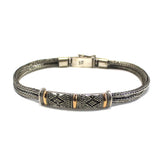 Silver & Gold Bracelet - Unisex Single Chain