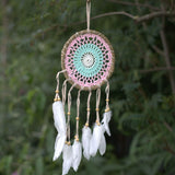 Pastel Pink Macram Dream Catcher 16cm (asst colours)