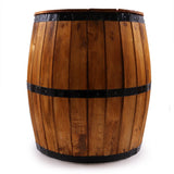 Beer Barrel Stool & Parasol Stand  Natural Wood 38 x 32 cm