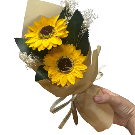 Soap Flower - Two Sunflower Bouquet