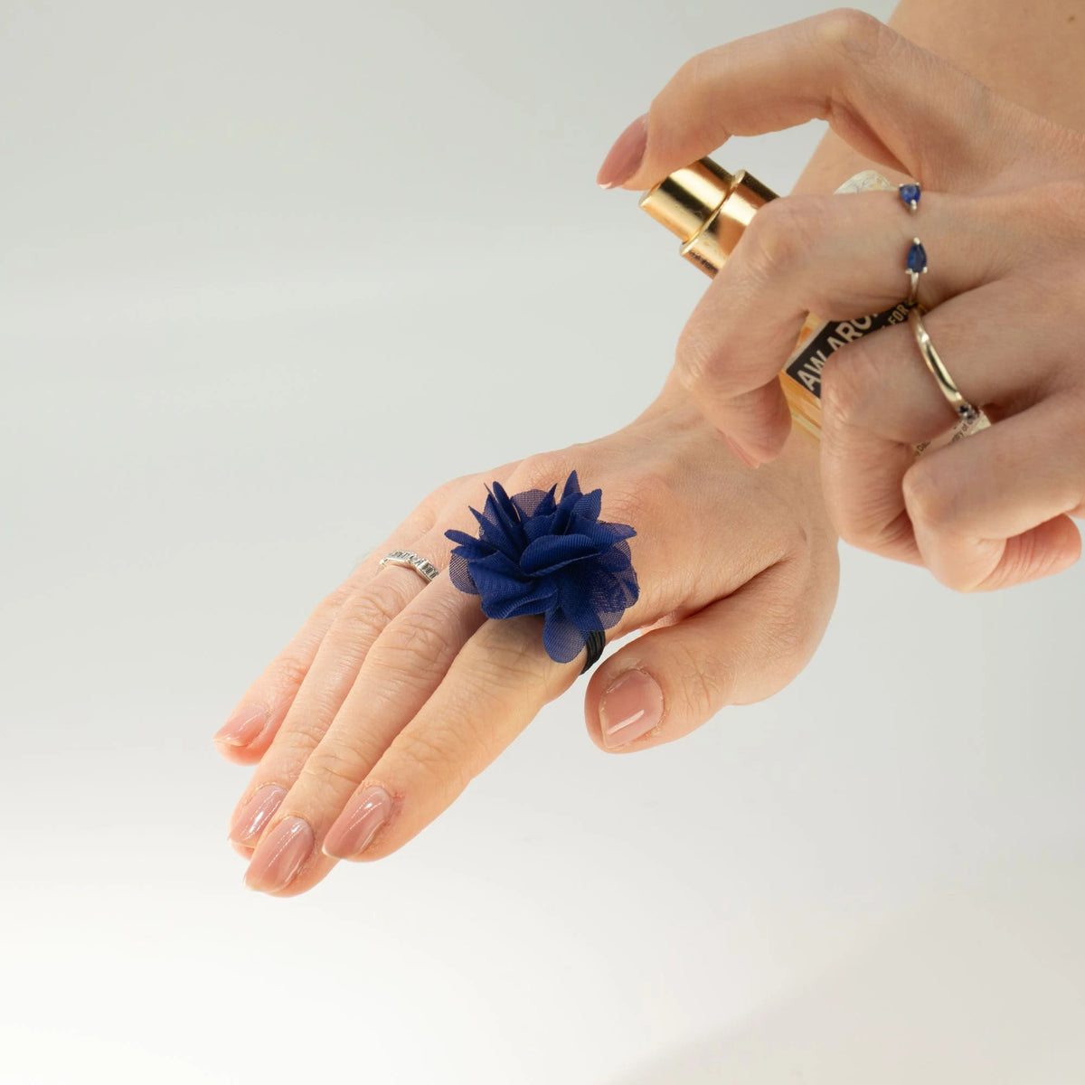 Fragrance Chiffon Diffuser Rings - Navy Blue