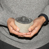 Natural Riverstone Grounding Pot - Small (aprox 9x7cm)