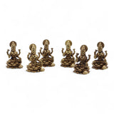 Brass Miniature Gods - Laxmi (22gms)  - 37mm