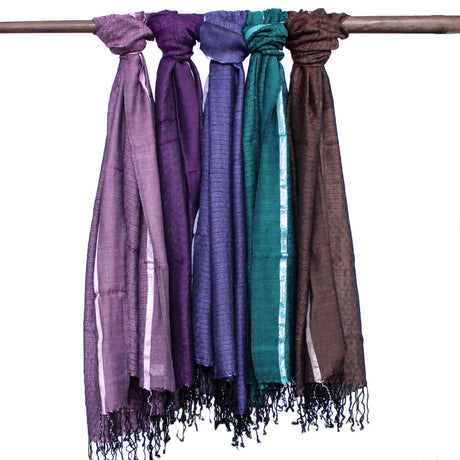 Varanasi Scarves - 22x72cm - Wild Green