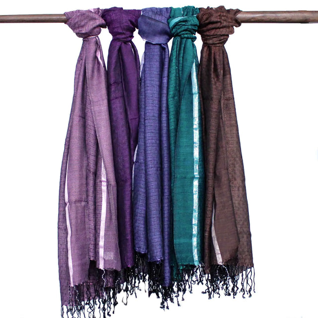 Varanasi Scarves - 22x72cm - Wild Green