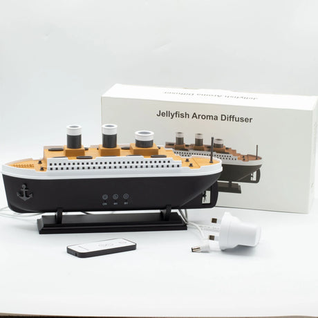 Ship Model Puff Effect Aroma Diffuser with Colour-Changing LED