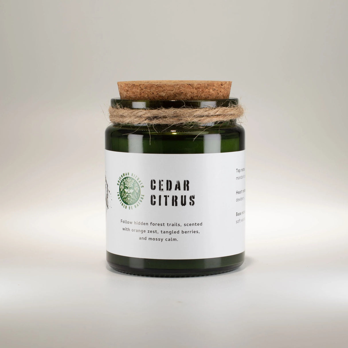 Greenman Woodwick Soy Candle - Cedar Citrus