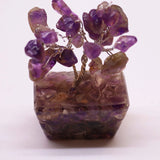 Mini Gemstone Tree On Orgonite Base - Amethyst (15 stones)