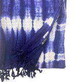 Boho Java Art Stole/Scarf - Indigo Stripes - 62x200cm