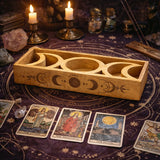 Moon Phase Tarot Tray with Card Holder