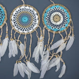 Pastel Blue Macram Dream Catcher 16cm (asst colours)