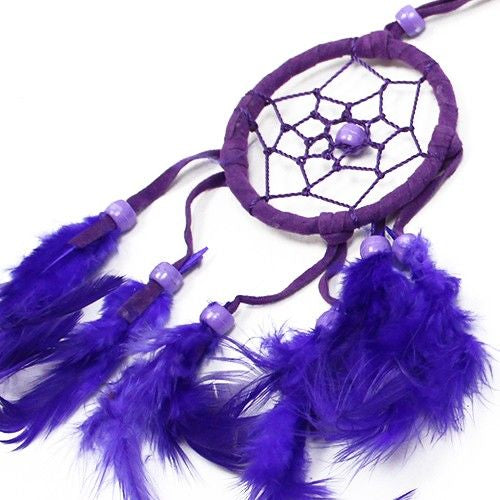 Bali Dreamcatchers - Small Round - Turq/Pink/Purp