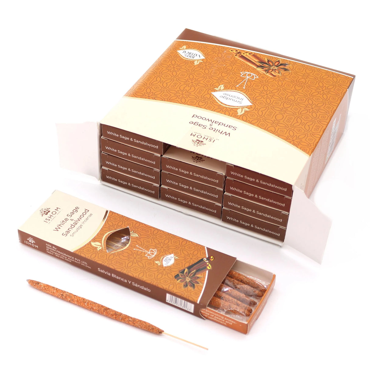 Ishom Smudge Incense - White Sage & Sandalwood