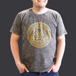Nomad Sari Stonewashed Cotton T-Shirt  Chakra  Dark Grey  XL