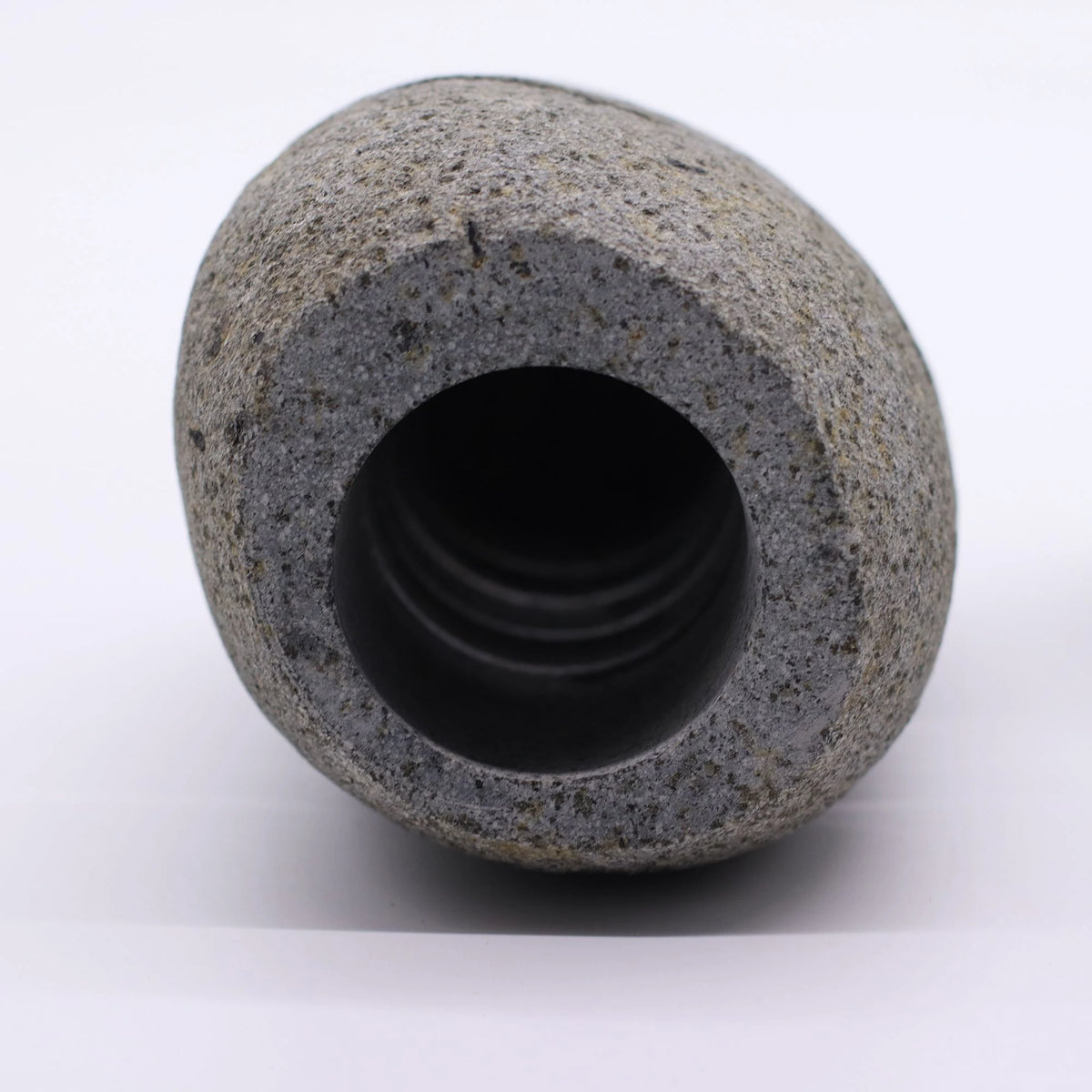 Natural Riverstone Candle Holder - Standing Stone Cut
