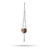 Macrame Pot Holder Classic - Natural Med Pot