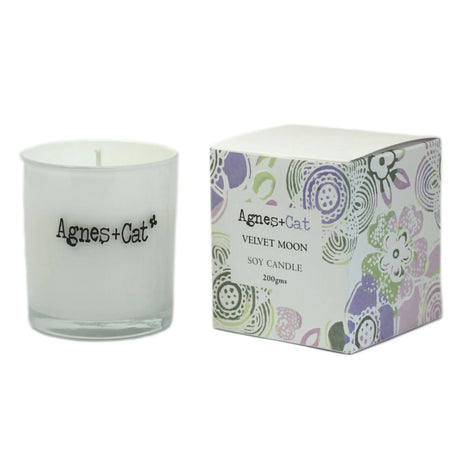 Agnes + Cat Votive Candle - Velvet Moon