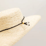 Cord Necklace Gemstone Pendant - Howlite Teardrop