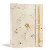 Lokta Mixed Flowers Notebook  Large (21x15cm)  45 Leaves  Includes Bookmark