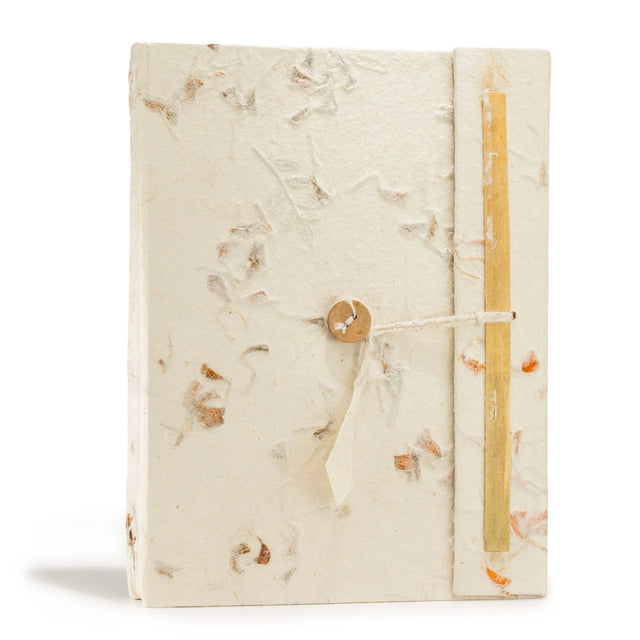Lokta Mixed Flowers Notebook  Large (21x15cm)  45 Leaves  Includes Bookmark