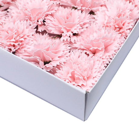 Craft Soap Flowers - Carnations - Pink