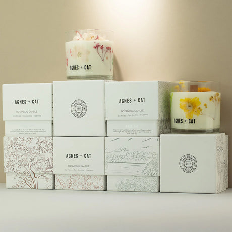 Agnes + Cat Botanical Soy Wax Candle - Roses of Sawrey