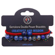 Gemstone Double Power Bracelets- Lapis Lazuli
